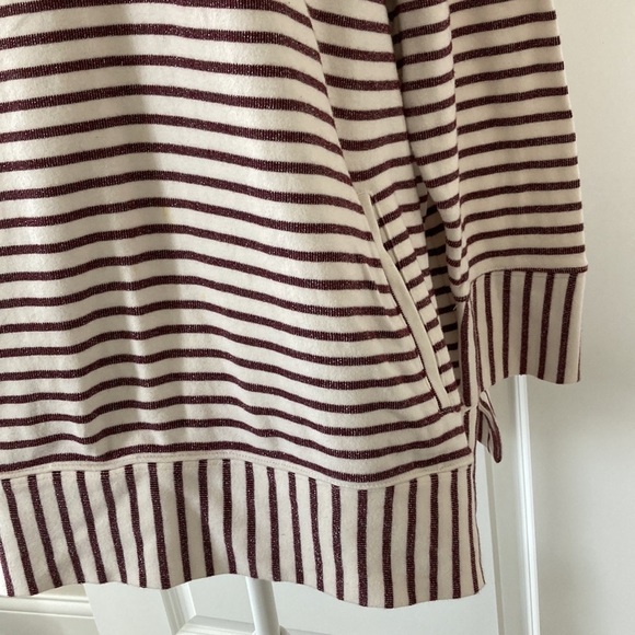 Cj banks 2X top stripes pockets white purple crewneck - Picture 4 of 10